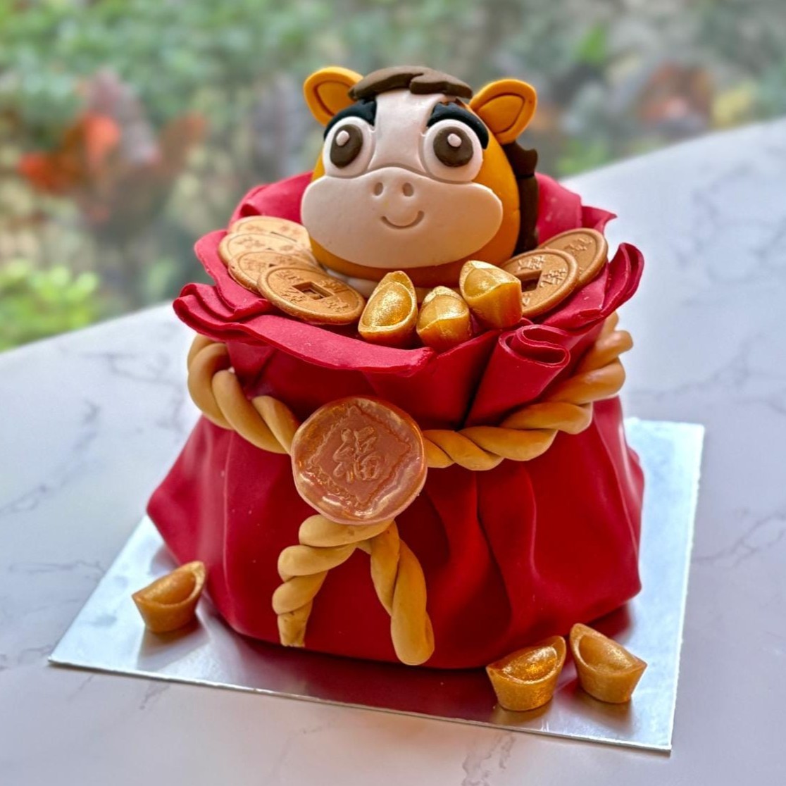 招財進寶福袋芒果蛋糕【限時半價優惠】(1/1 – 28/2)